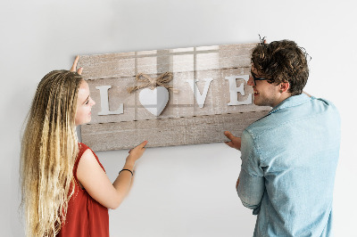 Lavagna magnetica scrivibile L'amore nelle foto e nei ricordi