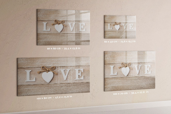 Lavagna magnetica scrivibile L'amore nelle foto e nei ricordi