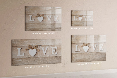 Lavagna magnetica scrivibile L'amore nelle foto e nei ricordi