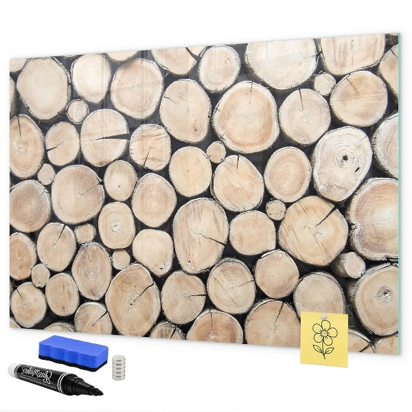 Lavagna magnetica scrivibile Legno naturale in versione moderna