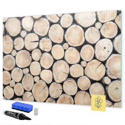 Lavagna magnetica scrivibile Legno naturale in versione moderna