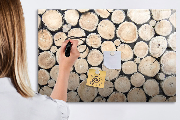 Lavagna magnetica scrivibile Legno naturale in versione moderna