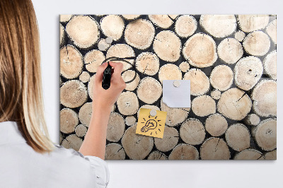 Lavagna magnetica scrivibile Legno naturale in versione moderna