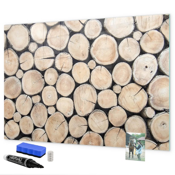 Lavagna magnetica scrivibile Legno naturale in versione moderna