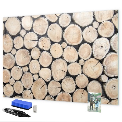 Lavagna magnetica scrivibile Legno naturale in versione moderna