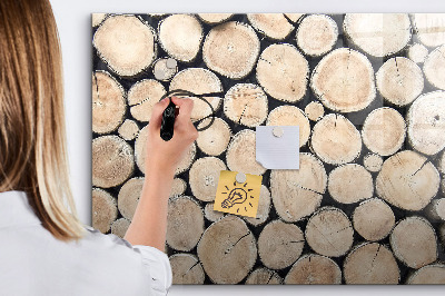 Lavagna magnetica scrivibile Legno naturale in versione moderna