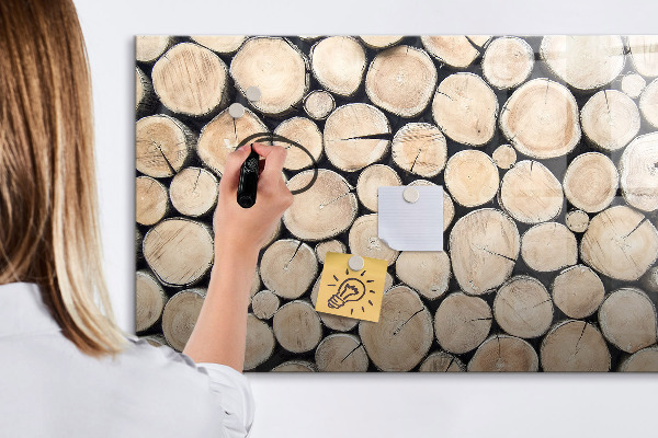 Lavagna magnetica scrivibile Legno naturale in versione moderna