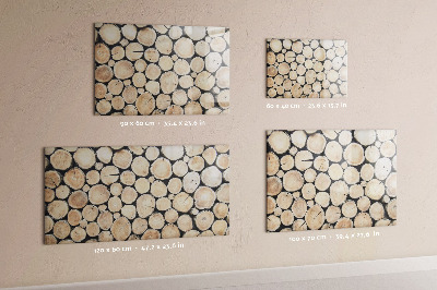 Lavagna magnetica scrivibile Legno naturale in versione moderna