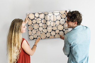 Lavagna magnetica scrivibile Legno naturale in versione moderna
