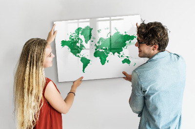Lavagna magnetica con pennarelli Mappa interattiva per i ricordi di viaggio