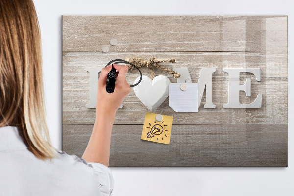 Lavagna magnetica scrivibile Decorazione murale con spazio per le foto