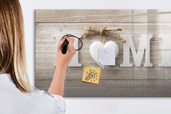 Lavagna magnetica scrivibile Decorazione murale con spazio per le foto