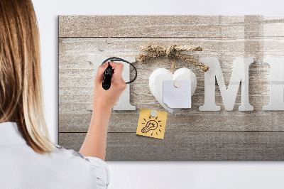 Lavagna magnetica scrivibile Decorazione murale con spazio per le foto