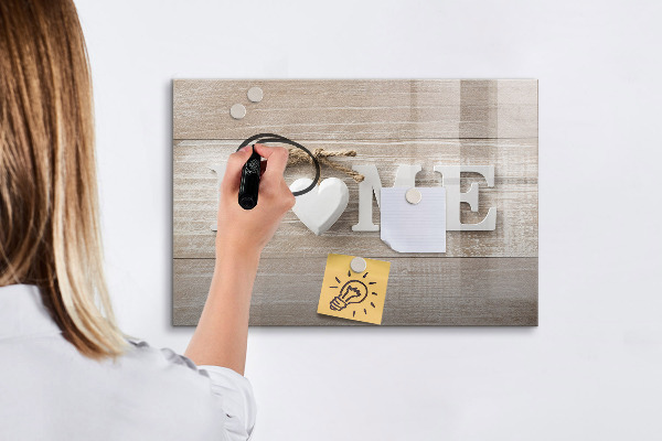 Lavagna magnetica scrivibile Decorazione murale con spazio per le foto