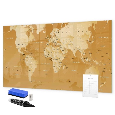 Lavagna magnetica scrivibile Mappa interattiva con foto