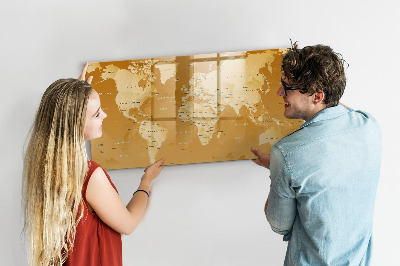 Lavagna magnetica scrivibile Mappa interattiva con foto