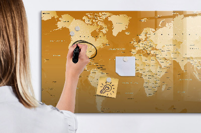 Lavagna magnetica scrivibile Mappa interattiva con foto