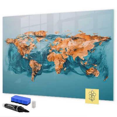 Lavagna magnetica scrivibile Un mondo interattivo con foto personali