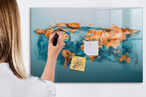 Lavagna magnetica scrivibile Un mondo interattivo con foto personali