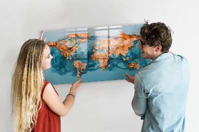 Lavagna magnetica scrivibile Un mondo interattivo con foto personali
