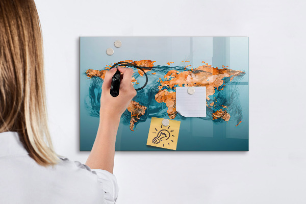 Lavagna magnetica scrivibile Un mondo interattivo con foto personali