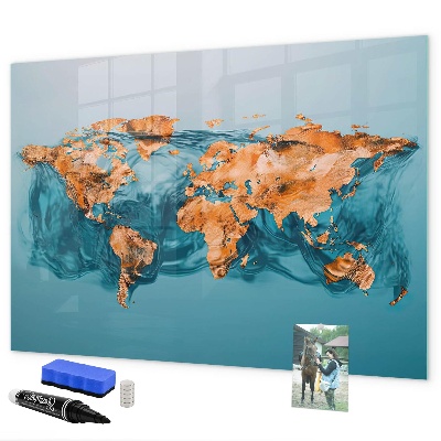 Lavagna magnetica scrivibile Un mondo interattivo con foto personali