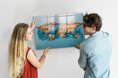 Lavagna magnetica scrivibile Un mondo interattivo con foto personali