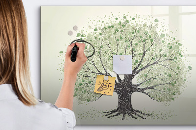 Lavagna magnetica scrivibile Albero dei ricordi con foto personali