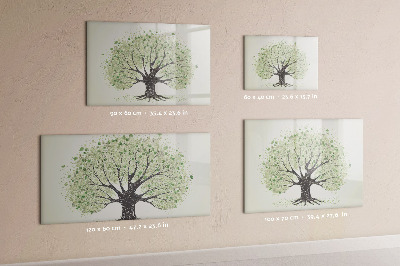 Lavagna magnetica scrivibile Albero dei ricordi con foto personali