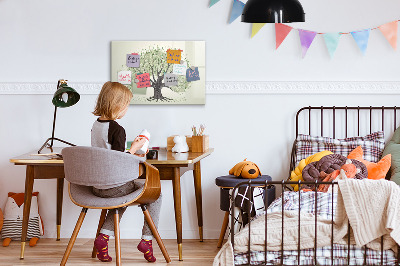 Lavagna magnetica scrivibile Albero dei ricordi con foto personali