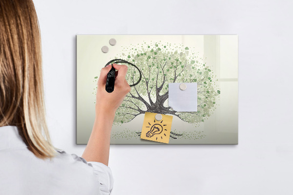 Lavagna magnetica scrivibile Albero dei ricordi con foto personali