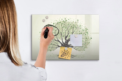 Lavagna magnetica scrivibile Albero dei ricordi con foto personali