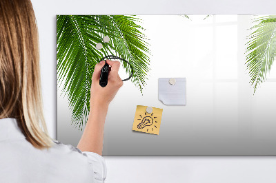 Lavagna magnetica scrivibile Pannello fotografico con motivo a palma