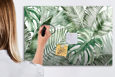 Lavagna magnetica scrivibile Poster verde con foto e accessori