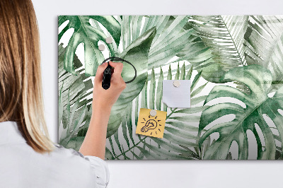 Lavagna magnetica scrivibile Poster verde con foto e accessori