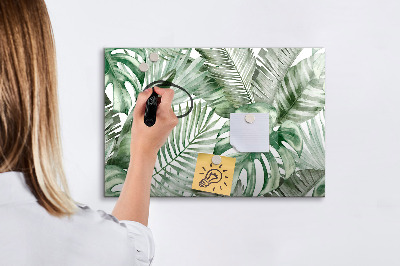 Lavagna magnetica scrivibile Poster verde con foto e accessori