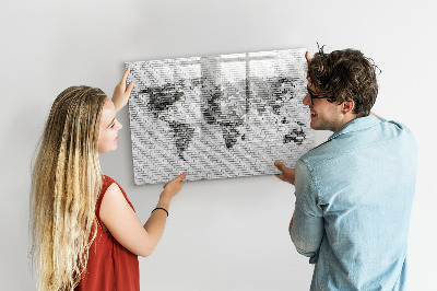 Lavagna magnetica con pennarelli Mappa interattiva per la visualizzazione di foto