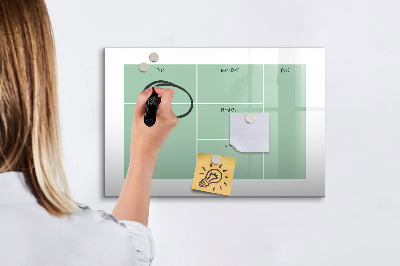 Lavagna magnetica scrivibile Organizzatore con note e foto