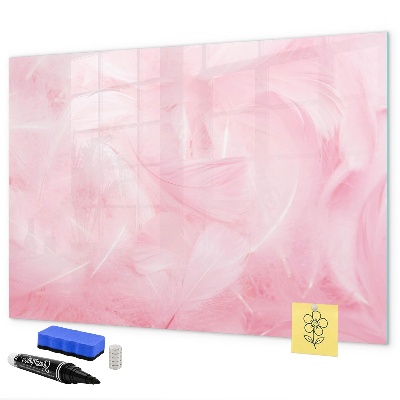 Lavagna magnetica con pennarelli Lavagna rosa per appunti e foto