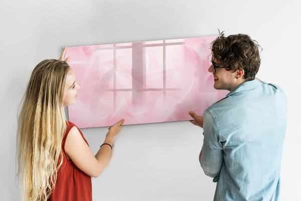 Lavagna magnetica con pennarelli Lavagna rosa per appunti e foto