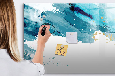 Lavagna magnetica scrivibile Un poster colorato per presentare le foto