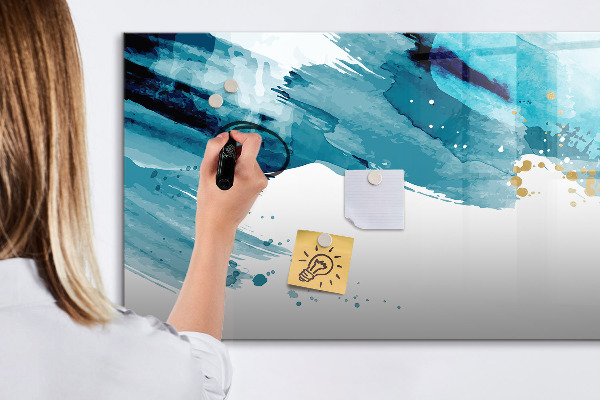 Lavagna magnetica scrivibile Un poster colorato per presentare le foto