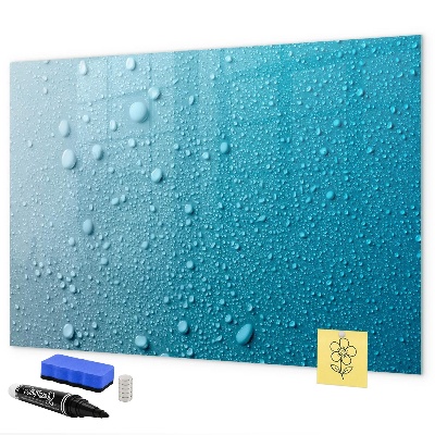 Lavagna magnetica scrivibile Lavagna blu con magneti e foto