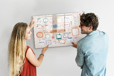 Lavagna magnetica scrivibile Ispirazione creativa e tabella degli obiettivi