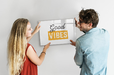 Lavagna magnetica scrivibile Vibrazioni e ricordi positivi