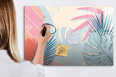Lavagna magnetica scrivibile Una lavagna colorata per appunti e foto.