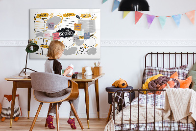 Lavagna magnetica scrivibile Una vision board per realizzare i tuoi sogni.