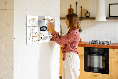 Lavagna magnetica scrivibile Una vision board per realizzare i tuoi sogni.