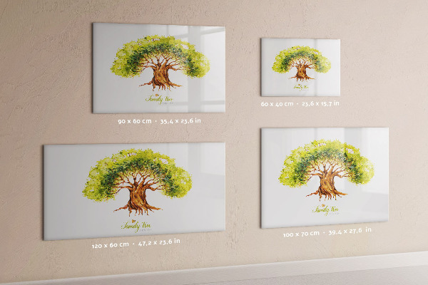 Lavagna magnetica con pennarelli Albero genealogico con spazio per le foto