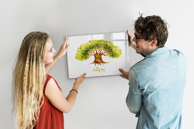 Lavagna magnetica con pennarelli Albero genealogico con spazio per le foto